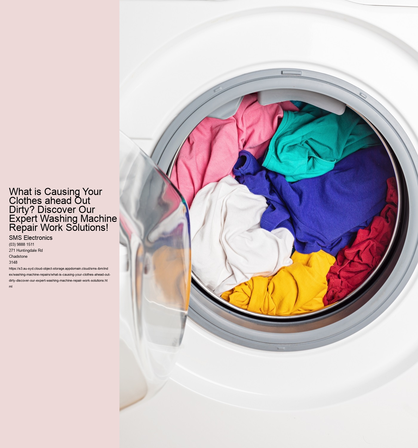 What is Causing Your Clothes ahead Out Dirty? Discover Our Expert Washing Machine Repair Work Solutions!