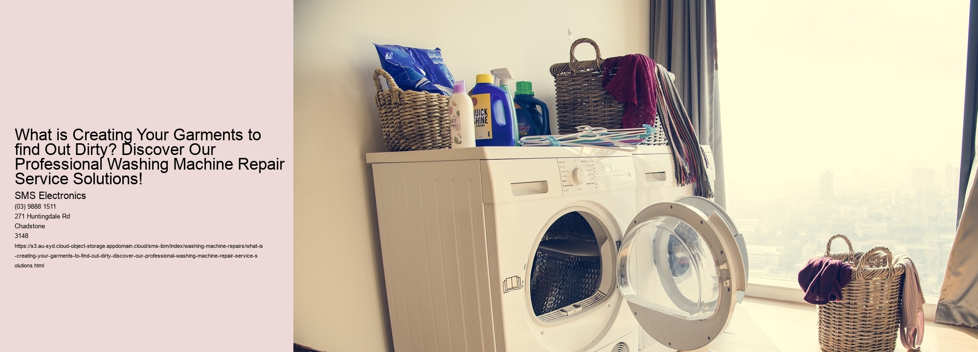 What is Creating Your Garments to find Out Dirty? Discover Our Professional Washing Machine Repair Service Solutions!